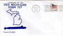 USS Michigan SSBN-727 launching 1st Day Cover