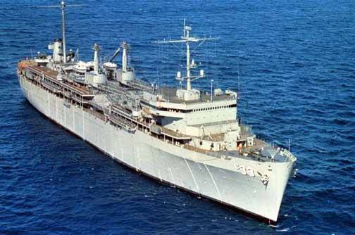USS Simon Lake (AS-33) underway - image
